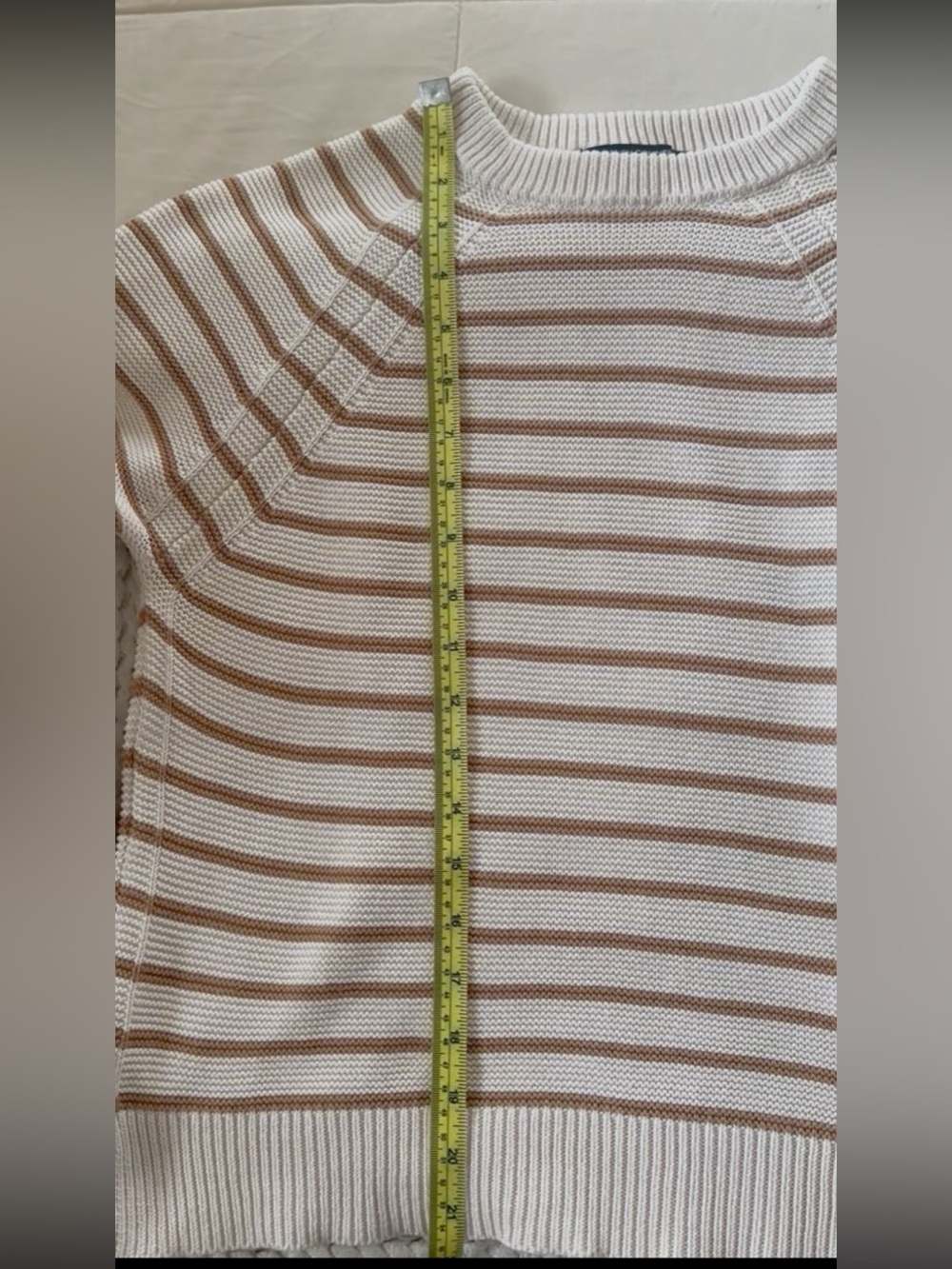 French Connection striped cotton knit sweater - Picture 5 of 9